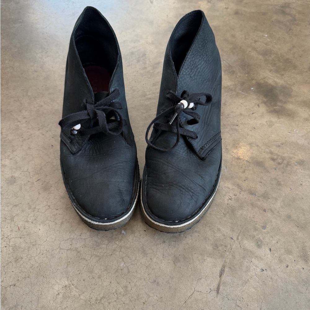 Clarks Black Ankle Booties
